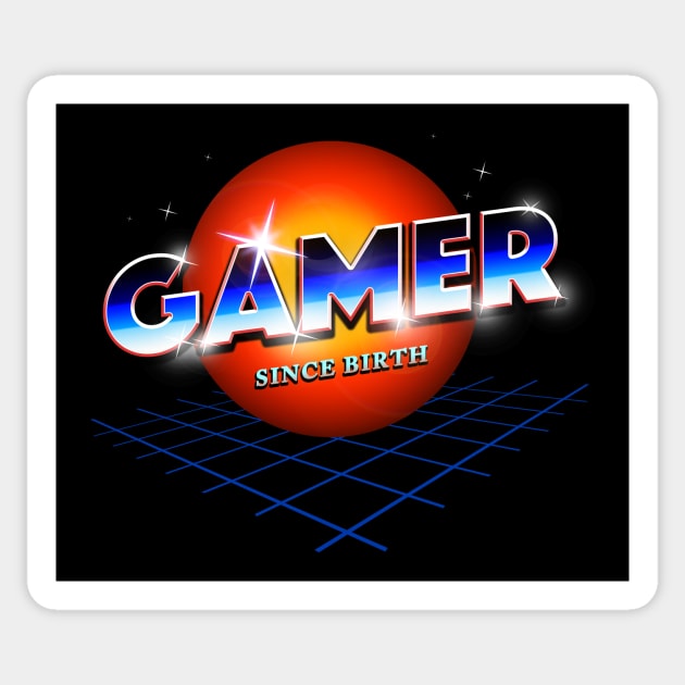 Gamer Since Birth Sticker by nicebleed